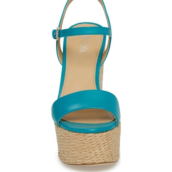 MICHAEL KORS Fisher Leather Wedge Sandals - Picture 5 of 5
